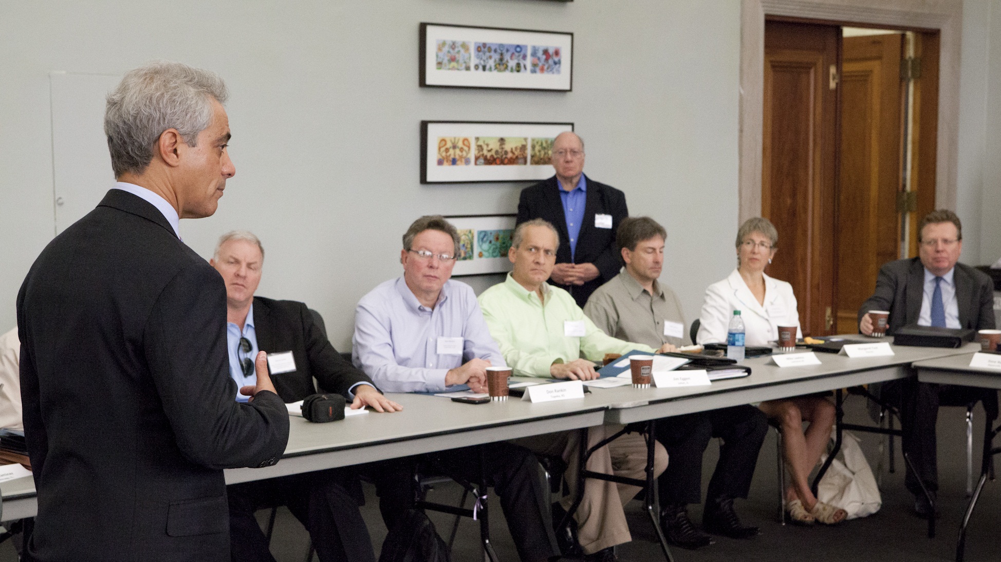 Mayor Emanuel discusses water infrastructure investment at the Israel-Chicago Water Technology Innovation Forum. 